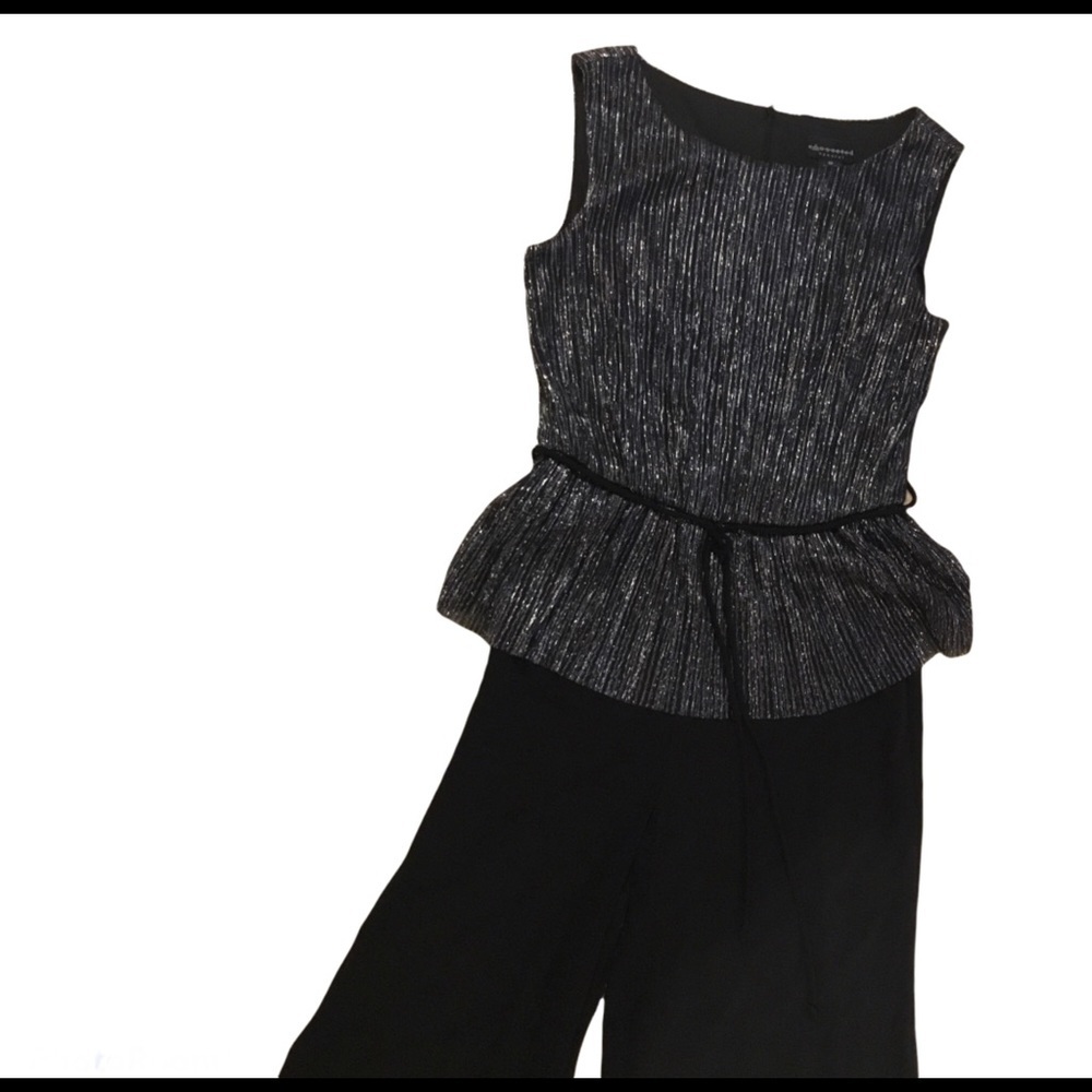 New Connected black and silver one piece wide leg - Picture 2 of 3